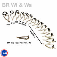 BR Wi &amp; Wa FUJI Guide Kit Boat Rod LC Guide For Saltwater Fishing Rod High Quality Guide Kit One Set 15PCS 9.6G