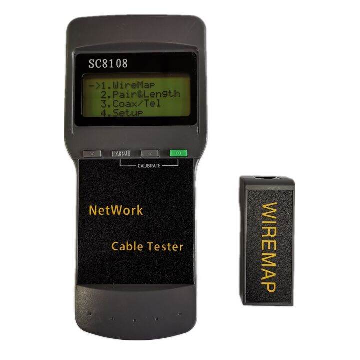 Sc8108 Portable Lcd Network Tester Meter Lan Phone Cable Tester Meter With Lcd Display Rj45 7200