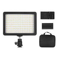 Andoer W160 LED Video Light Camera Lamp Dimmable 5600K Color Temperaure with 3 Filters/ 2200mAh F550 Battery/ Power Adapter/ Mini Ball Head/ Carrying Bag Studio Portrait Lighting Kit