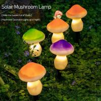 LED Solar Lights Waterproof Cute Mushroom Solar Energy Garden Light Fairy Garland Solar String Lights for Yard Lawn Pathway