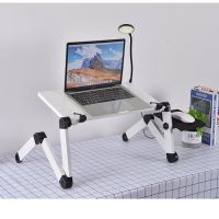 Portable adjustable folding computer desk laptop stand TV bed PC laptop desk stand with mouse pad cooling fan laptop desk Laptop Stands