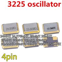 5pcs 3225 SMD OSC oscillator 3.2*2.5MM 4PIN 24MHZ 24.576MHZ 25MHZ 26MHZ 27MHZ 30MHZ 32MHZ 36MHZ 38.4MHZ 40MHZ 48MHZ 50MHZ 54MHZ