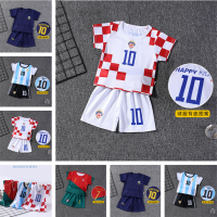 QINN Toddler Kids Boys Sports Jersey Clothing Sets Classical Child Football Clothes Suit Thin Quick Drying T-shirts Tops and Shorts Pants 2PCS Outfits For 1-10 Years