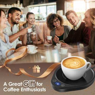 Coffee Mug Warmer Smart Cup Warmer with 3 Temperature Settings Electric Beverage Warmer Plate Auto Shut Off, Coffee, Tea and Milk Warmer for Office Home Desk Use (Cup Not Included)