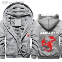 สไตล์ตามท้องถนน Casacos De Inverno Dos Homens Abarth Impressão Do Logotipo Carro Rossar Camisola Quente Lã Velo Hoodie Alta Qualta Quidade