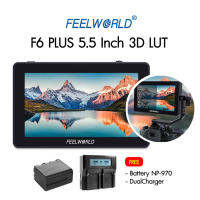 FEELWORLD F6 PLUS 5.5 Inch 3D LUT Free Battery NP-970 and DualCharger ประกันศูนย์