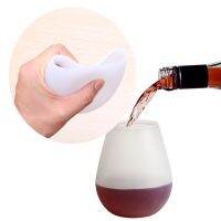 【CW】▫♕  Silicone Cup Non-slip drop for Wine Juice Cola and Beer BBQ Glass