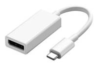 Type-C TO Displayport สายเเปลงสีขาว อุปกรณ์เเข็งเเรงทนทาน