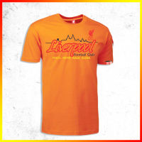 เสื้อยืด ลิขสิทธิ์แท้ Liverpool ลิเวอร์พูล T-shirts รุ่น LFC-017 สีส้ม