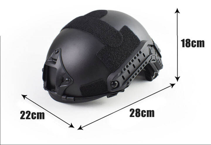 neuim-หมวกทหาร-fast-pj-ฝาครอบ-casco-air-soft-หมวกกันน็อกอุปกรณ์กีฬา-paintball-fast-กระโดดป้องกัน-picatiny-และ-wind-ฐานล็อคและแผ่นรองนุ่มไม่รวม