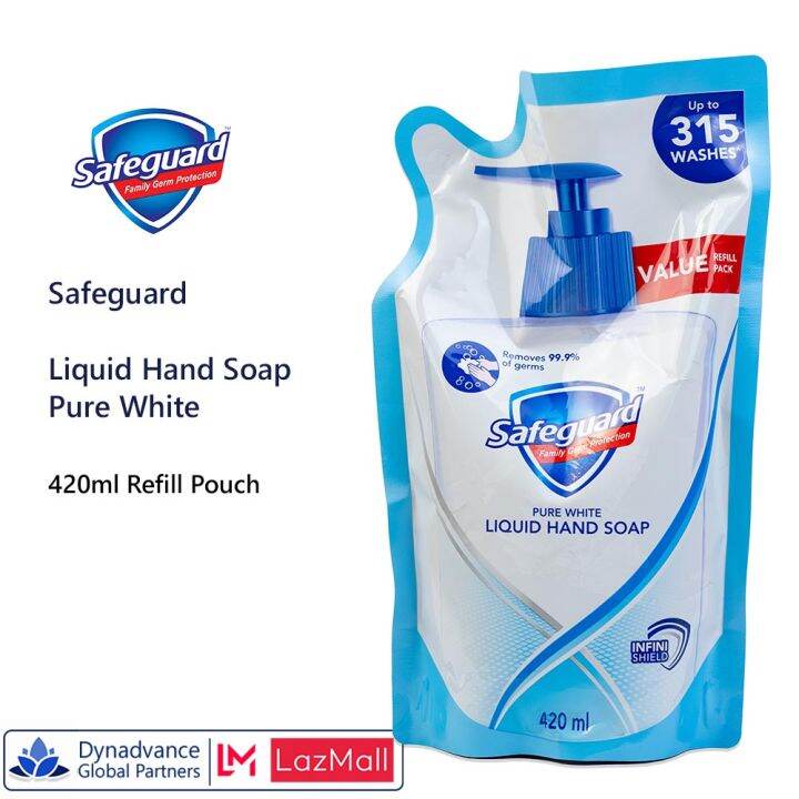 Safeguard Pure White Liquid Hand Wash 420ml Refill Pack Lazada Ph