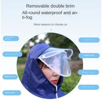 Operacwwarectric car raincoat thickened rainstorm outdoor double hat brim bicycle battery car motorcycle poncho ！