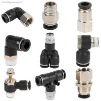 ㍿♝ Pneumatic Connector Air Pipe Fitting Coupler 4mm 10mm 8mm Hose Tube 1/8 3/8 1/2 1/4 PT Male Thread Quick Joint