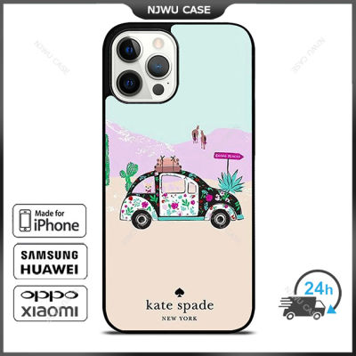 KateSpade 0110 Road Trip Phone Case for iPhone 14 Pro Max / iPhone 13 Pro Max / iPhone 12 Pro Max / XS Max / Samsung Galaxy Note 10 Plus / S22 Ultra / S21 Plus Anti-fall Protective Case Cover
