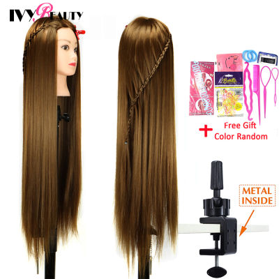 80cm Long Professional Head Dolls For Hairdresser 30Inch Synthetic Hair Mannequin For Hair Style Hairdressing hair For Dolls