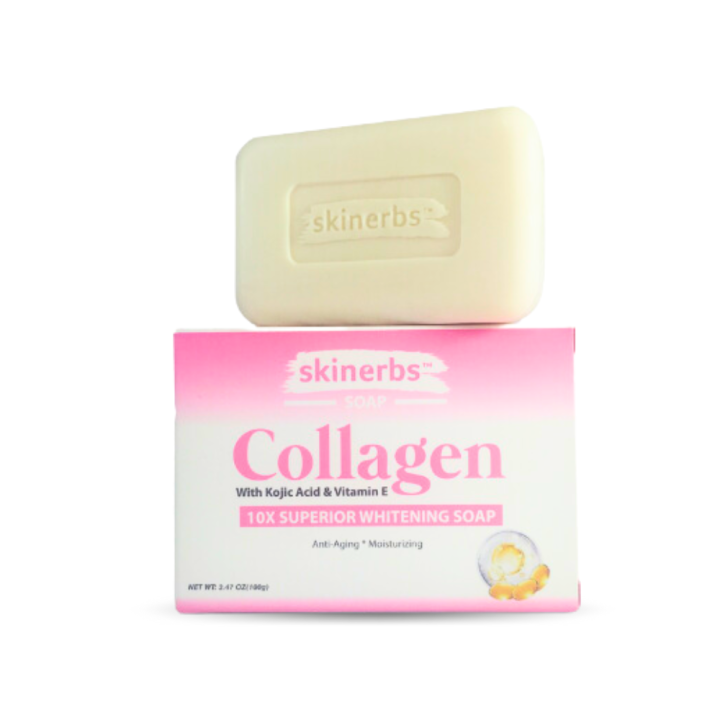 Skinerbs Collagen Soap 100g Enhanced Whitening, AntiAging