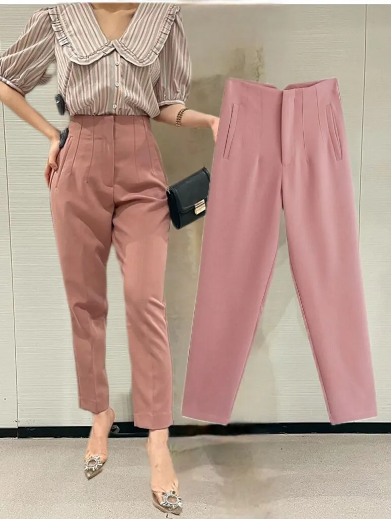 Buy STOP Solid Regular Fit Polyester Womens Formal Pants | Shoppers Stop