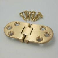 4 PCS hidden round table plane hinge pure copper flip hinge table hinge folding table accessories ZP7311537