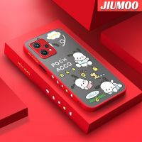 เคส JIUMOO สำหรับ Realme 9 Pro Plus Narzo 50 Pro 5G V25 5G Q5 5G เคสการ์ตูนน่ารัก Pochacco ดีไซน์ใหม่แฟชั่นแบบบางเคสโทรศัพท์แข็งขอบซิลิโคนนิ่มกันกระแทกคลุมทั้งหมดเคสป้องกันเลนส์กล้อง