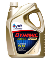 รับประกันแท้100% PTT DYNAMIC COMMONRAIL SYNTHETIC ( 5W-30 6+2 ลิตร ) สังเคราะห์ แท้ ptt ปตท น้ำมันเครื่องดีเซล