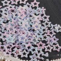 ELEGANT 100 Pcs Colorful ABS Star Pearl Bow Flatback Cabochons For DIY Resin Shaker Charms Molds Stuff Moon Star Slime Fillings