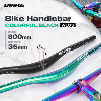 TANKE 35มิลลิเมตร31.8มิลลิเมตรจับบาร์ MTB จักรยานโลหะผสม CNC ภูเขาจักรยาน H Andlebar สีดำน้ำมันเนียน H Andlebars ขี่จักรยานชิ้นส่วนดัดแปลงตัวแปรเส้นทางข้ามประเทศดาวน์ฮิลล์ H Andlebar ชุด,เบาและมีความแข็งแรงสูงอุปกรณ์เสริมสากล