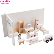 Lamango Hàng có sẵn Phụ kiện bệnh viện mini mô phỏng bộ đồ chơi bác sĩ trẻ