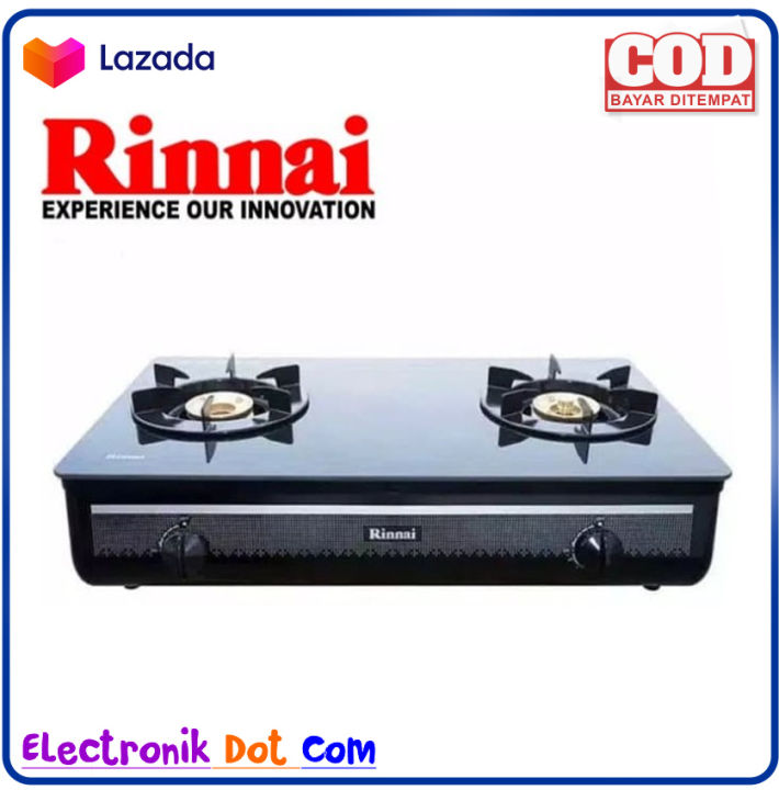 Rinnai Ri 712 Gab Kompor Gas 2 Tungku Api Lilin Body Kaca Super Mewah Lazada Indonesia