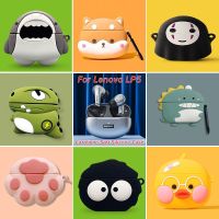 3D Cute Cartoon Anime Headphone Case For Lenovo LP5 TWS Wireless Earphone Box Soft Silicone Earbuds Protective Cover Accessories