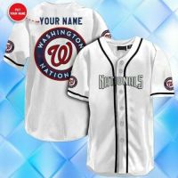 (in stock) Custom Name Washington Sport Team Baseball Jersey Shirt Size S-5XL (free nick name and logo)