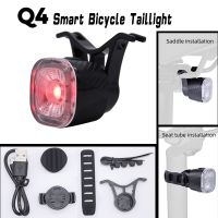 ❣► Bicycle Smart Brake Taillight USB Rechargeable Cycling Lamp Bike Rear Light Auto Stop LED Back Waterproof Safety Warning Light