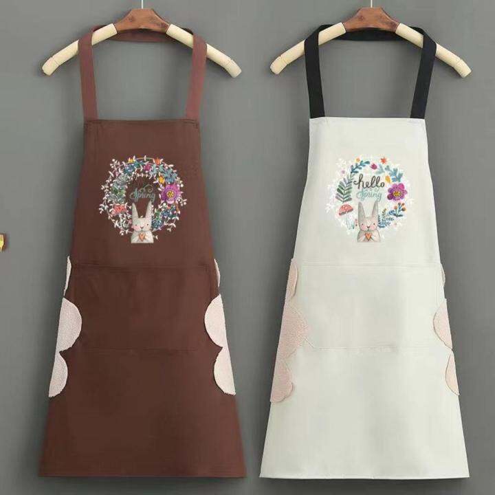 waterproof-and-cute-apron-wipe-hands-apron-cute-fashion-apron-for-cooking-waterproof-kitchen-apron-for-women-new-cooking-work-apron