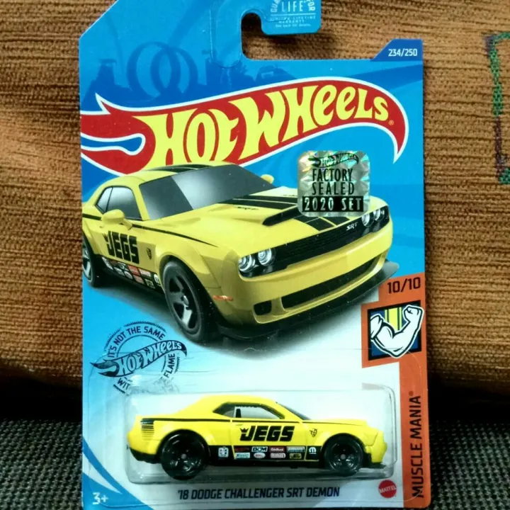 Hot Wheels 18 Dodge Challenger Srt Demon Factory Sealed 2020 Lazada Indonesia