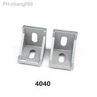 50pcs Silver Aluminum 4040 Corner Brackets 40x40 corner fitting angle aluminum L connector bracket for 4040 Aluminum Profile