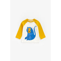 เสื้อยืดแขนยาวเด็กผู้ชาย Mothercare monkey long-sleeved t-shirt ZB534