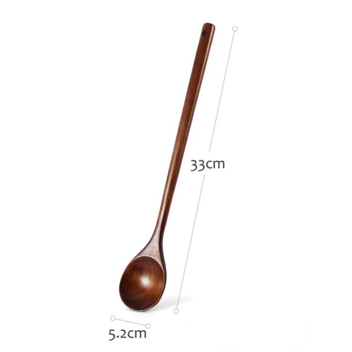 1pcs-korean-wood-handle-round-spoons-for-soup-mixing-stir-dessert