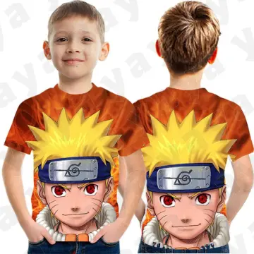 Summer Childrens/Youth Kakashi Anime Naruto T Shirt Boy Girl Baby