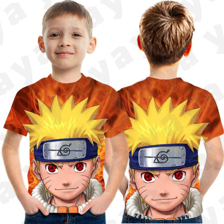 New Japanese Anime shirt Naruto Cartoon Children's Tshirt Summer