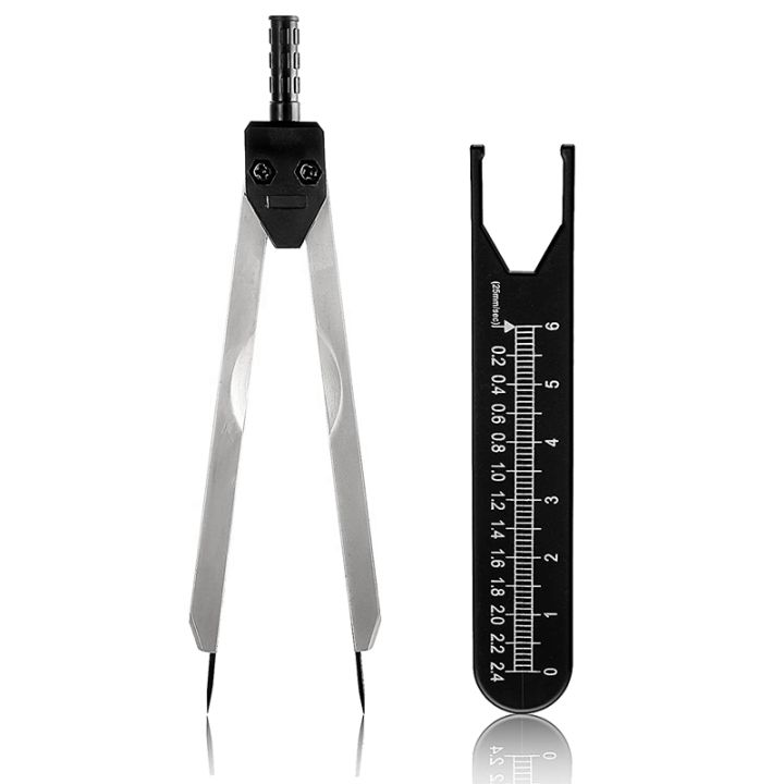 ekg-calipers-ecg-caliper-measuring-tool-metal-ekg-calipers-with-ruler-black-caliper-divider-for-nurse-or-doctor