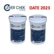 Bộ 2 lọ Que thử tiểu đường Clever Chek TD 4230mẫu mới không mã CODE HSD