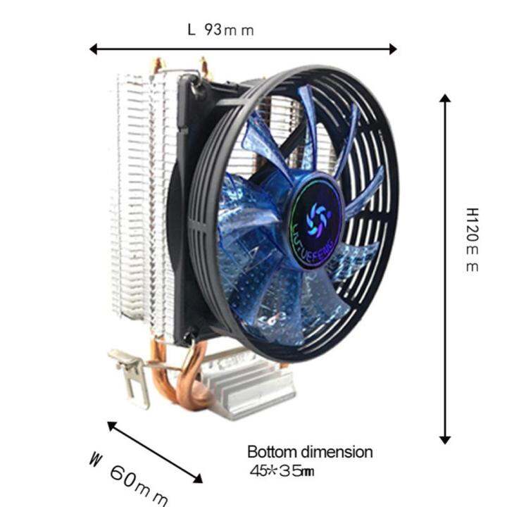 120mm-พัดลมระบายความร้อนพัดลมระบายความร้อน-cpu-2ท่อความร้อน2000rpm-12v-dc-พัดลมระบายความร้อนที่เงียบสงบ