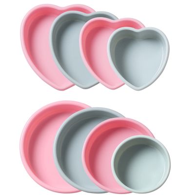 Heart Shape Silicone Cake Pan Silicone Bakeware Craft Set - 4/7/9/10 Inch Round - Aliexpress