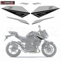 ตัวถังรถสำหรับ Kawasaki Z400 20หมวกรูปลอกโครงสร้างนอกกระจกหน้ารถโลโก้มอเตอร์ถังตบแต่งรถแข่งของเล่นสำหรับ Stiker Motor