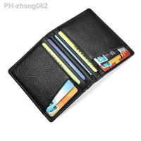 Super Slim Soft Wallet 100 Genuine Leather Mini Credit Card Wallet Purse Card Holders Men Wallet Thin Small