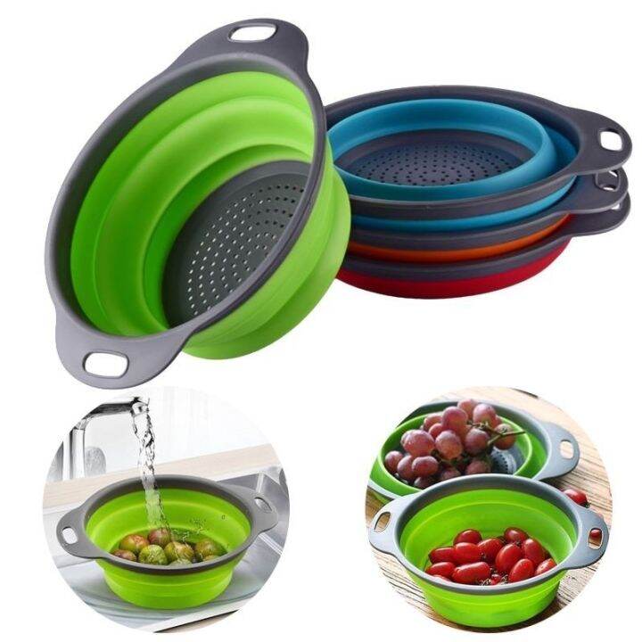 Folding Colander ( Random Colour) Ready Stock | Lazada