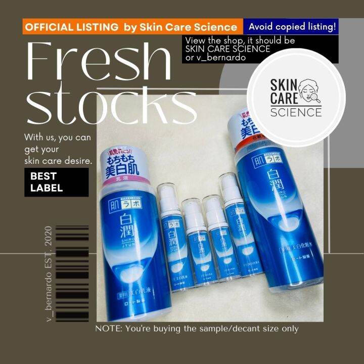 Hada Labo Shirojyun Medicated Whitening Milky Lotion Milk Lazada PH