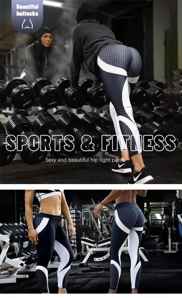 FITCOO SPORTSTikTok leggings Printed tight sports fitness pants high waist l   hot style hip-lifting yoga pants