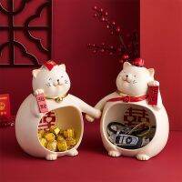 Creative Lucky Cat Ornament Wedding Gifts for Girlfriends Newcomers Bride and Sisters Newly Married Engagement Practical High-end and High-end