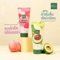 BABY BRIGHT shower scruub350ML ชาวเวอร์สครับ เบบี้ไบร์ท มี 2 สูตร อัลมอนด์อะโวคาโด และ พีชสตรอเบอร์รี่ สครับพร้อมอาบน้ำ