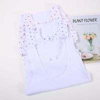 Ladies Pure Cotton Undershirt Vest Middle-Aged Elderly Mother Grandma Underwear Summer Sling Thin Bra Base